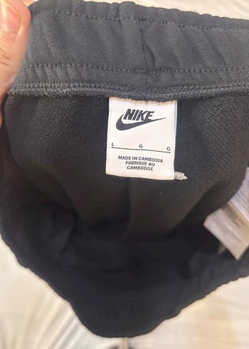 Nike Siyah Kemerli Geniş Kesim erkek Eşofman Altı - Görsel 6