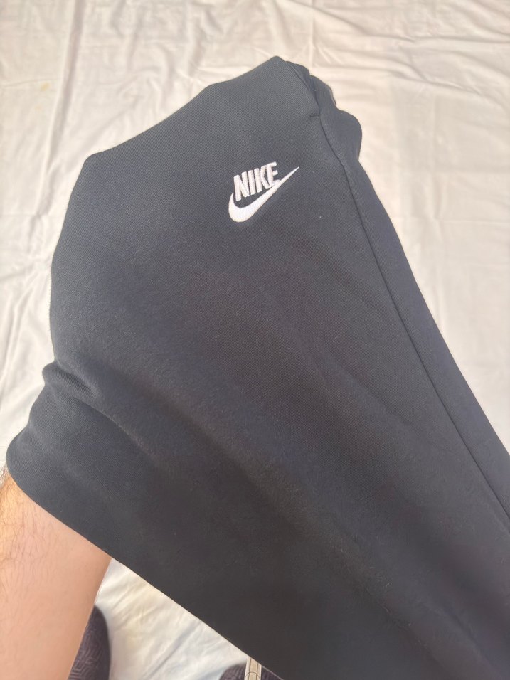 Nike Siyah Kemerli Geniş Kesim erkek Eşofman Altı - Görsel 5