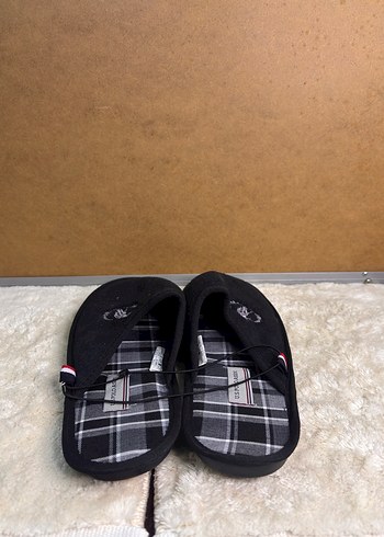 U.S polo Siyah Erkek Ev Terliği Velcro Bantlı - Görsel 4