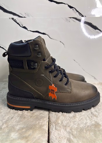 Lumberjack Kahverengi Deri Erkek Bot Siyah Bağcıklı - Görsel 3