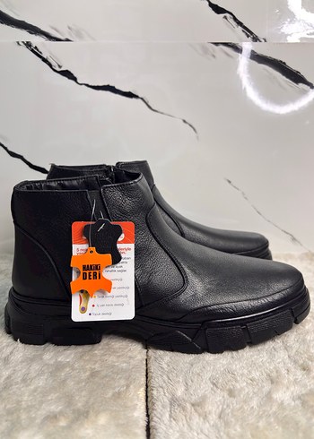 Polarıs 5 Nokta Erkek Siyah Fermuarlı Günlük Bot - Görsel 3