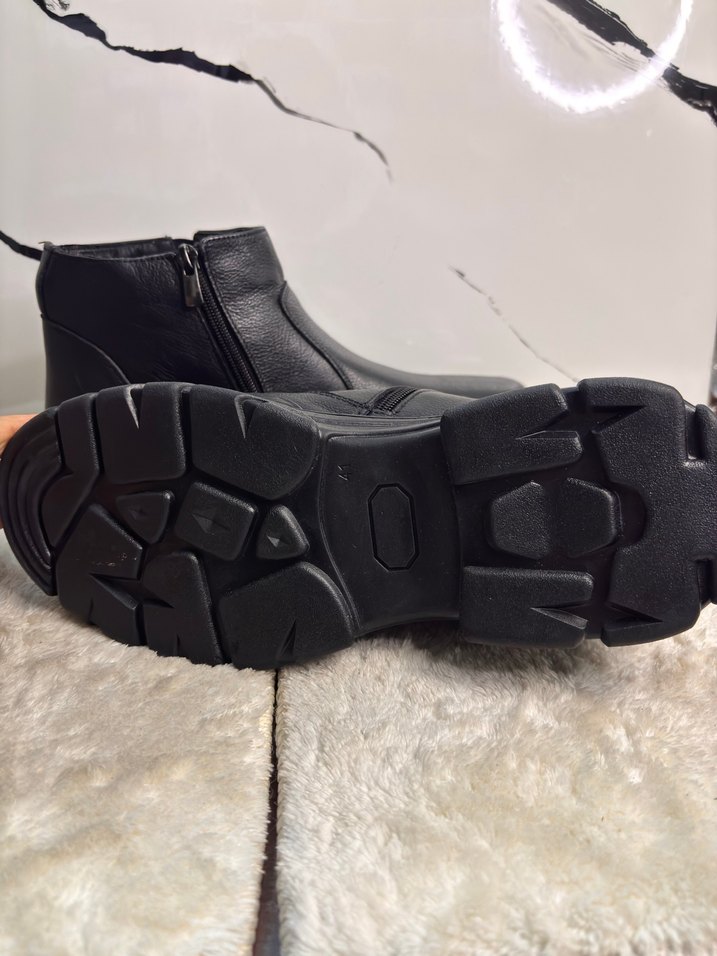 Polarıs 5 Nokta Erkek Siyah Fermuarlı Günlük Bot - Görsel 5