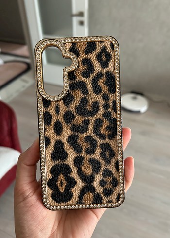 A36 samsung Kahverengi Leopar Desenli Telefon Kılıfı