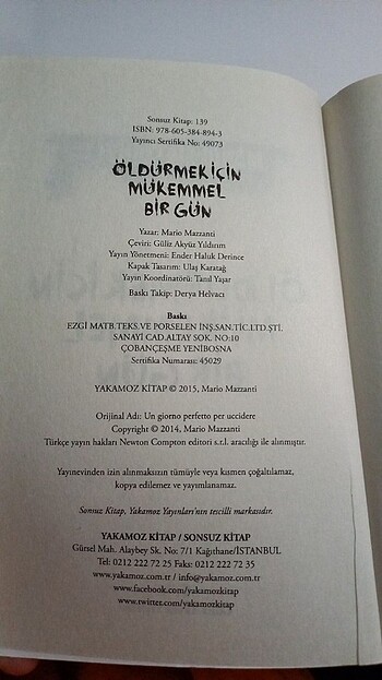  Beden Mario Mazzantı-Öldürmek İçin Mükemmel Bir Gün (Gerilim kitabı)