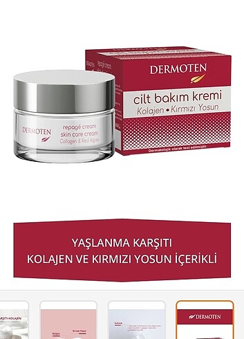Dermoten yaşlanma karşıtı krem 