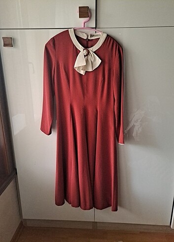 Puantiyeli vintage elbise