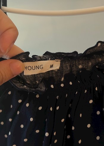 m Beden Lacivert Puantiyeli Kadın Tulum