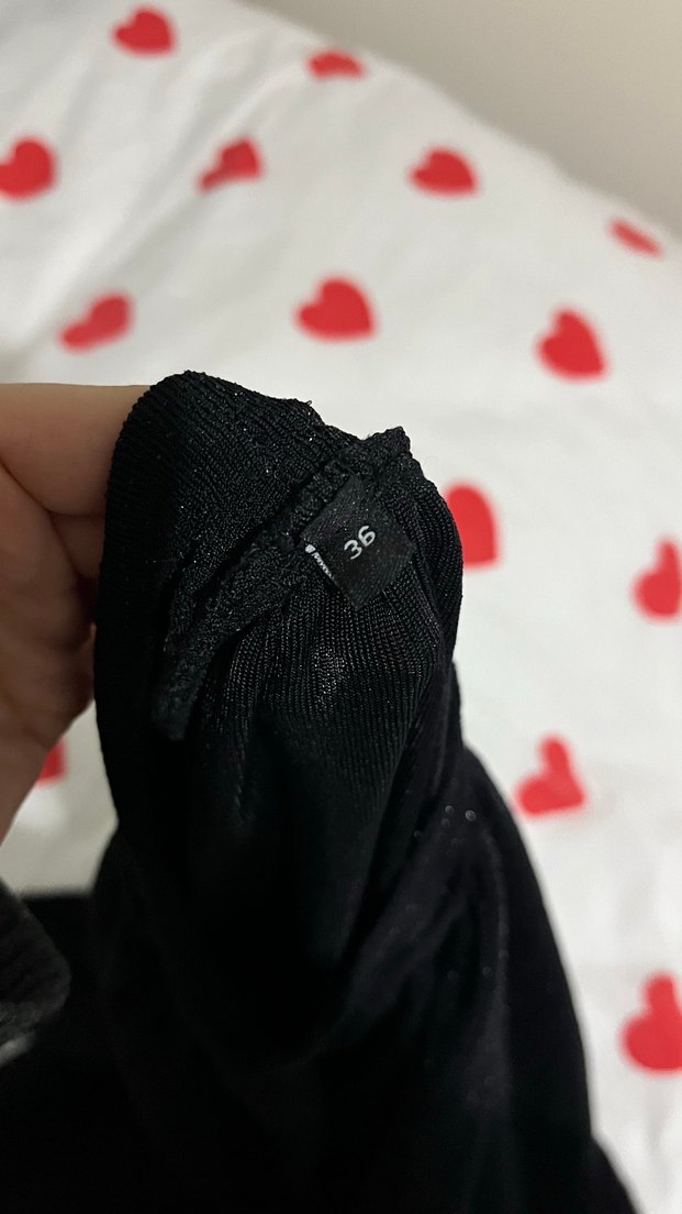 Uzun Siyah Drapeli Gotik Elbise - Görsel 2