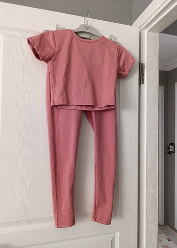 2M Kablo Pembe Kısa Kollu Streetwear Takım