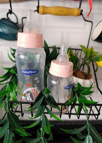 Pembe Pastel Bebek Biberon Seti - Görsel 2