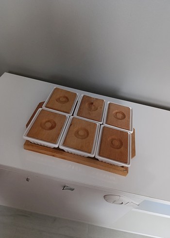 Bej Kapaklı 6'lı Saklama Kabı Seti - Görsel 5