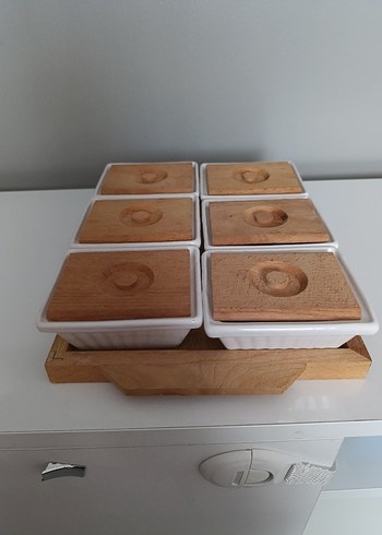 Bej Kapaklı 6'lı Saklama Kabı Seti - Görsel 4