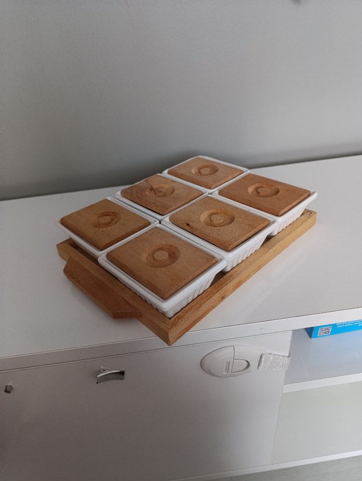 Bej Kapaklı 6'lı Saklama Kabı Seti - Görsel 3