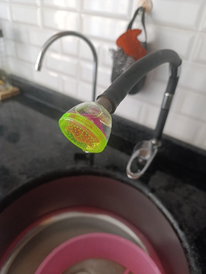 Renkli Mavi musluk başlığı - Görsel 3