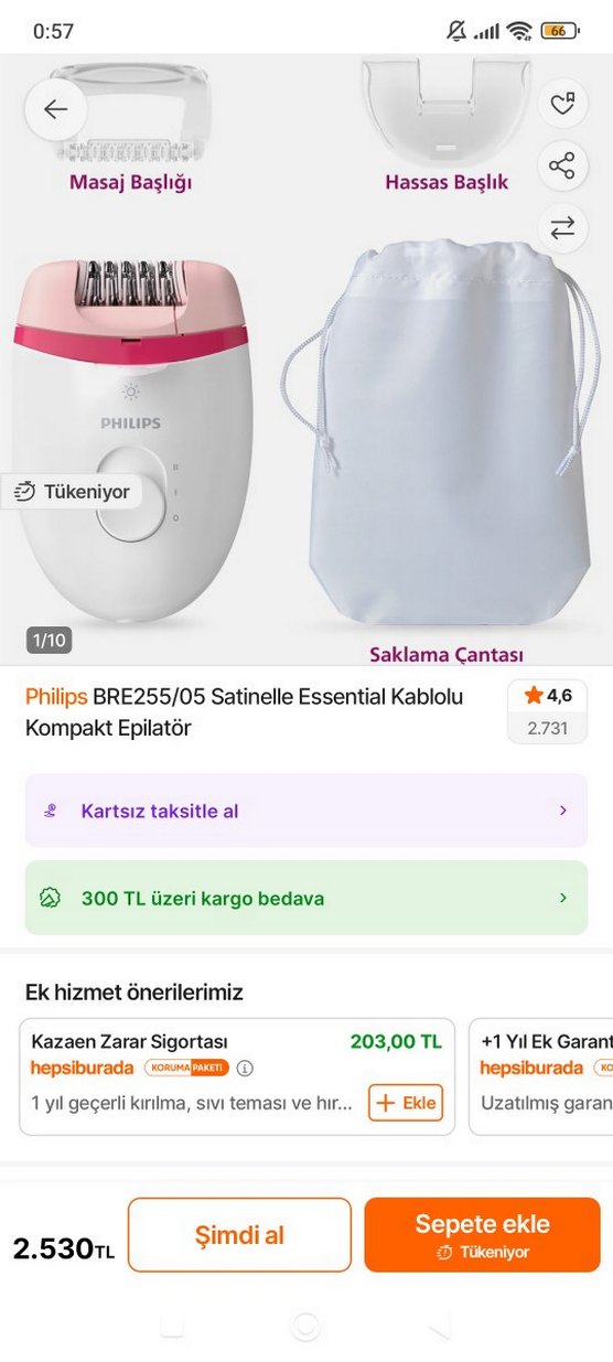 Philips Beyaz Işıklı Epilatör - Görsel 2