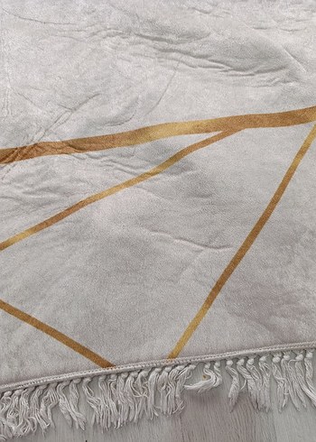 Modern Klasik Gold Beyaz Halı - Görsel 4