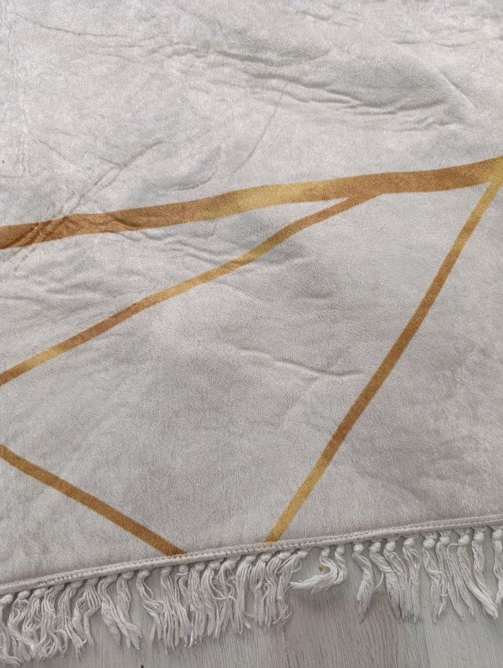 Modern Klasik Gold Beyaz Halı - Görsel 4