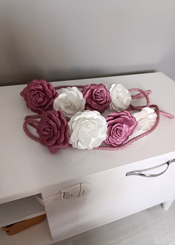 Bohem Pembe Kurdeleli Örgü perde Aksesuarı - Görsel 3