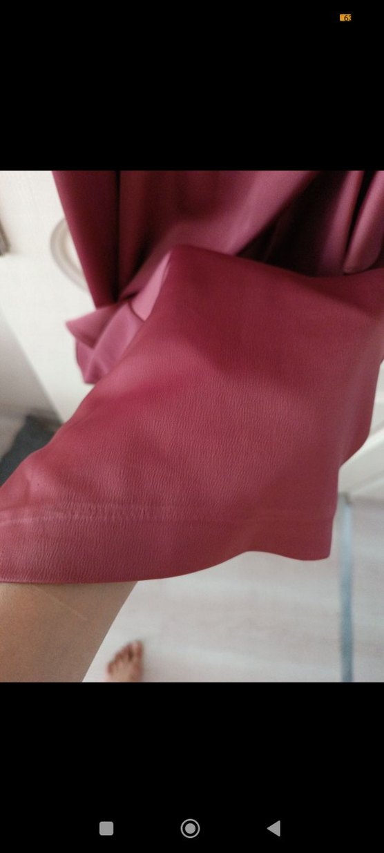 Bordo Drapeli Uzun Abiye Elbise. şal berbar verilecek - Görsel 5