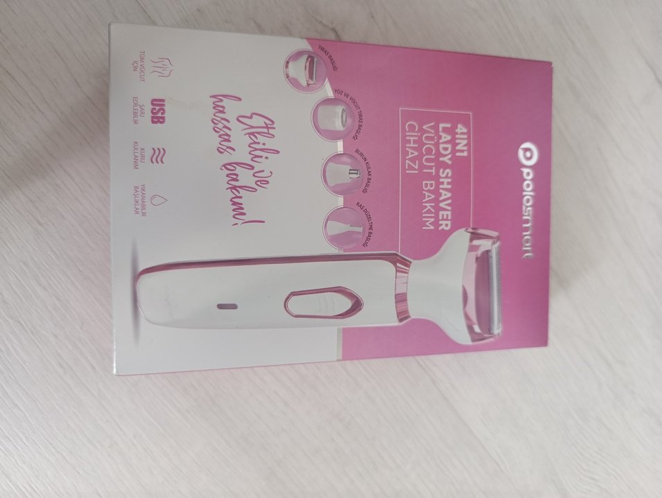 4'ü 1 Arada Pembe Kadın Epilatör Seti - Görsel 5