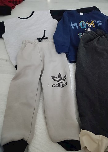 Adidas Gri Erkek Çocuk Eşofman Altı 4 parça - Görsel 3