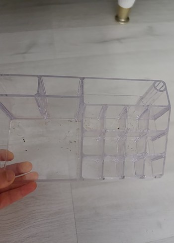 Zara Home Bej Renkli Şeffaf Makyaj Organizeri