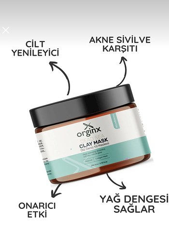 ORGINX ÖLÜ DENİZ KIL MASKESİ - Görsel 3