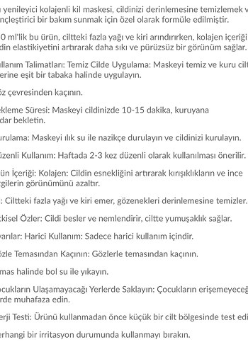 ORGINX ÖLÜ DENİZ KIL MASKESİ - Görsel 5