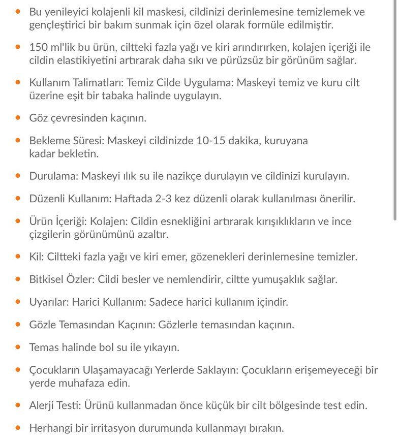 ORGINX ÖLÜ DENİZ KIL MASKESİ - Görsel 5