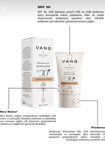 VANG BB Cream Işıltılı Açık Bej SPF30+ - Görsel 7