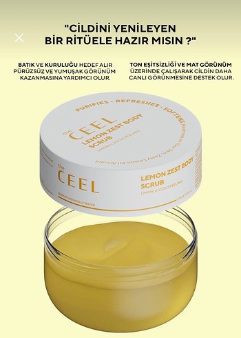 The Ceel Limon Özlü Vücut Peelingi 275 gr - Görsel 2