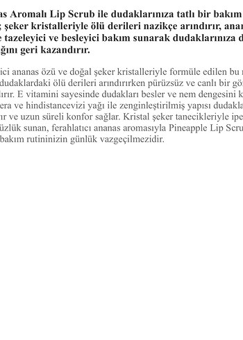 Pure With Ananas Aromalı Dudak Peelingi 25 Gr - Görsel 6