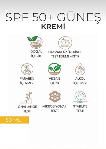 Beaute Attendue SPF 50+ Güneş Kremi 50 ml - Görsel 3