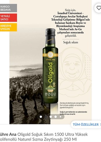 Zühre Ana Oligold Soğuk Sıkım Zeytinyağı 250 ml - Görsel 2