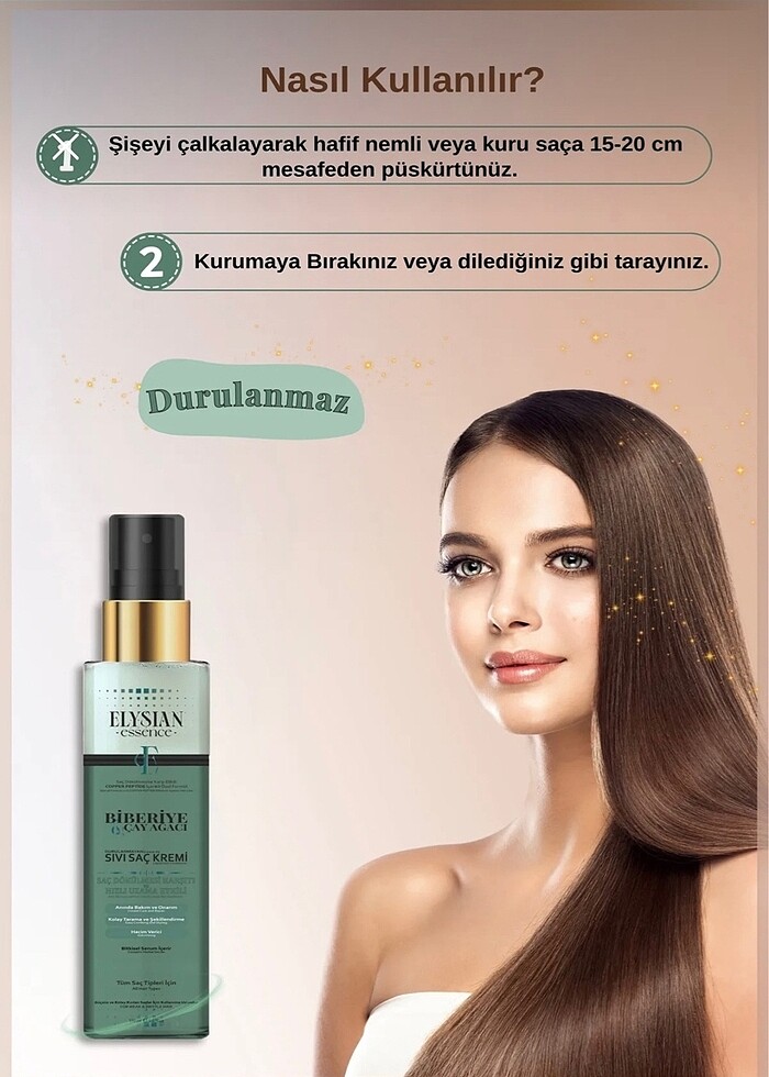 SIVI SAÇ KREMİ BİBERİYE ÖZLÜ - Görsel 4