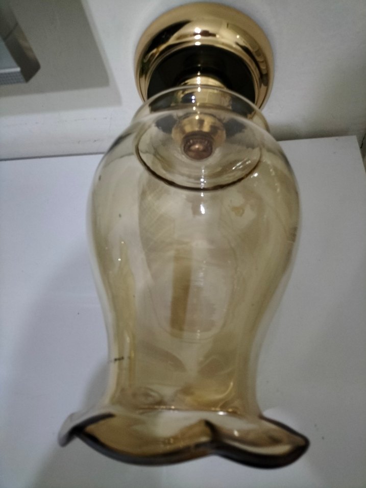 Bej Renkli Şeffaf şamdan - Görsel 2