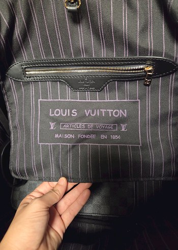Beden gri Renk Kilitli Gri Ekose Deri Kadın Çanta Louis Vuitton