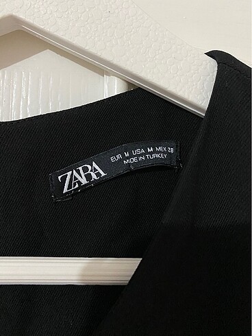 Zara Zara Siyah Elbise Günlük Kısa Ofis Elbisesi