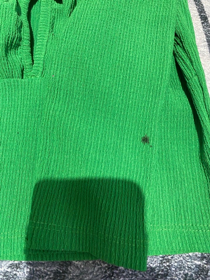 Yeşil Triko Kadın Bluz - Görsel 3