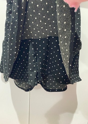 Puantiye Desenli Şort Etek - Görsel 3