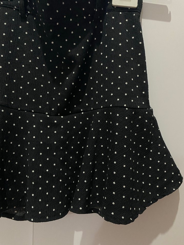 Puantiye Desenli Şort Etek - Görsel 2