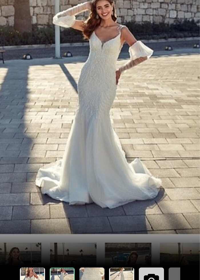 Gelinlik Balık Model Aysira - Görsel 2