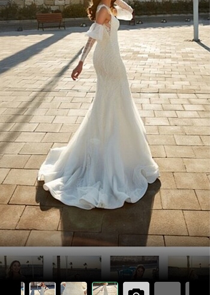 Gelinlik Balık Model Aysira - Görsel 4