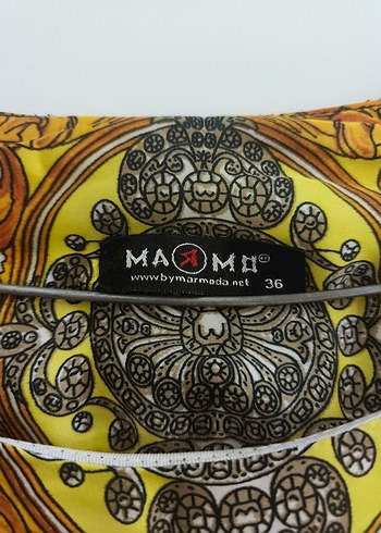 Renkli Bohem Desenli Midi Kadın Tunik - Görsel 3