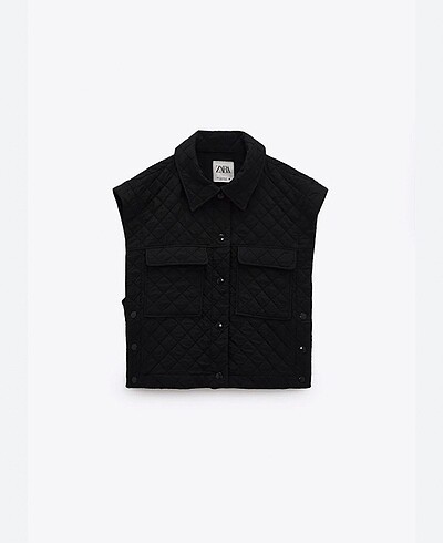 ZARA kapitone crop yelek