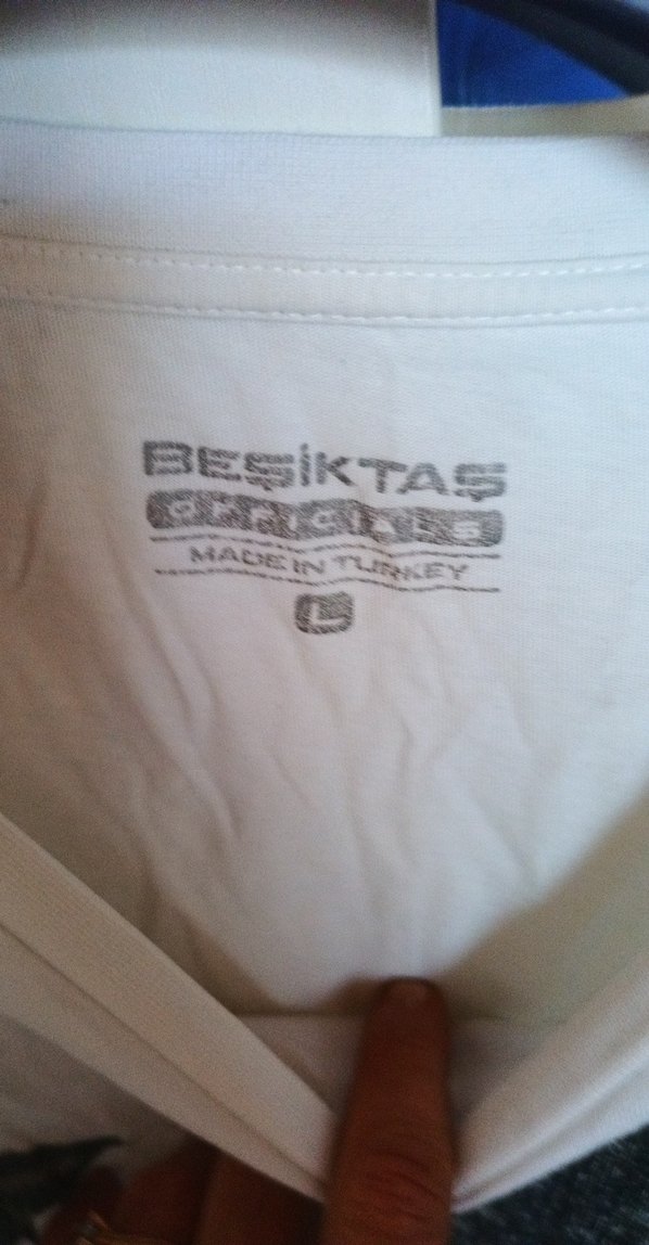 Gri Baskılı Beyaz Erkek Tişört - Görsel 2