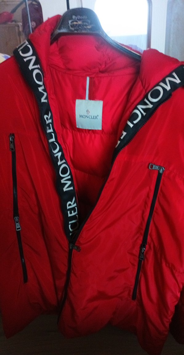 Kırmızı Kapüşonlu erkek  Kışlık mont - Görsel 3