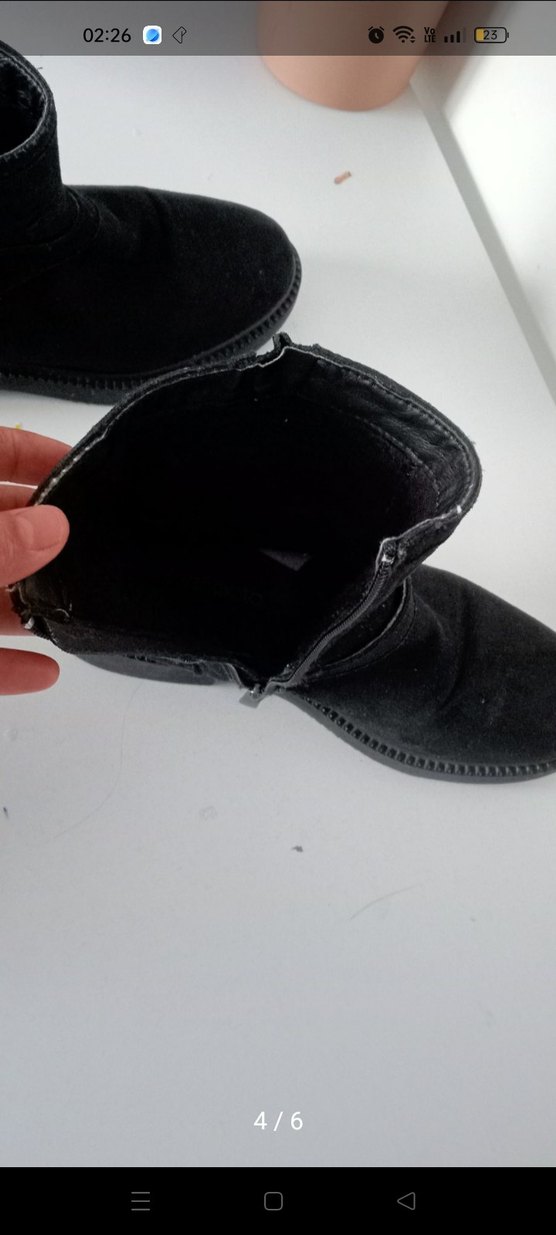 Siyah Süet Tokalı Kadın Bot - Görsel 4