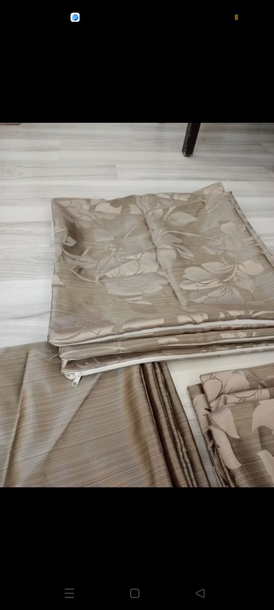 krem çiçek baskılı kırlent kilifi - Görsel 4