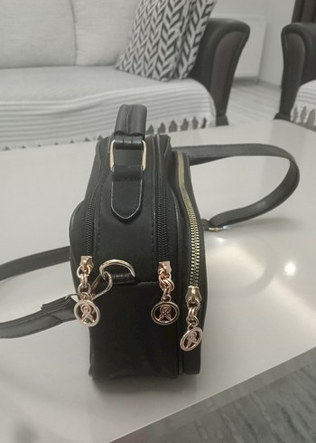 Klasik Siyah Deri Kadın El Çantası - Görsel 3